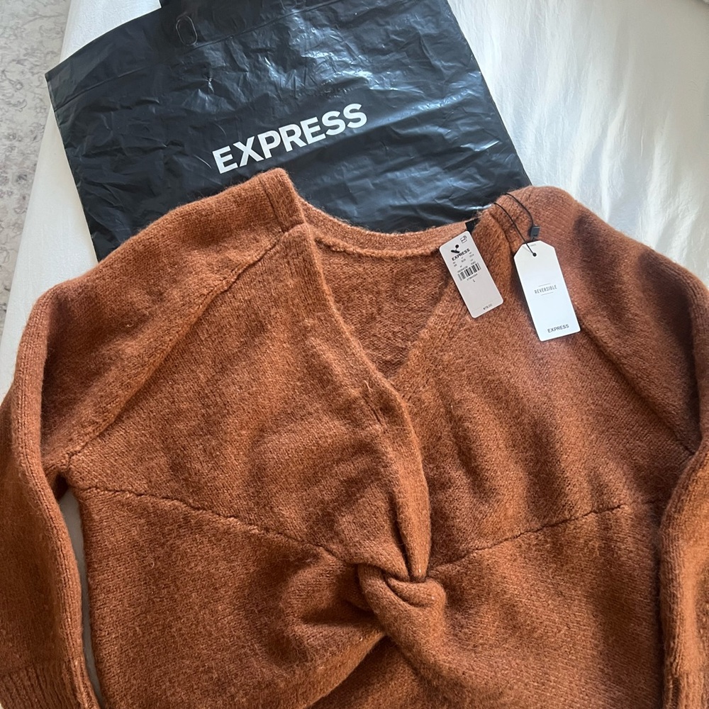 Express Women's Brown Sweater
